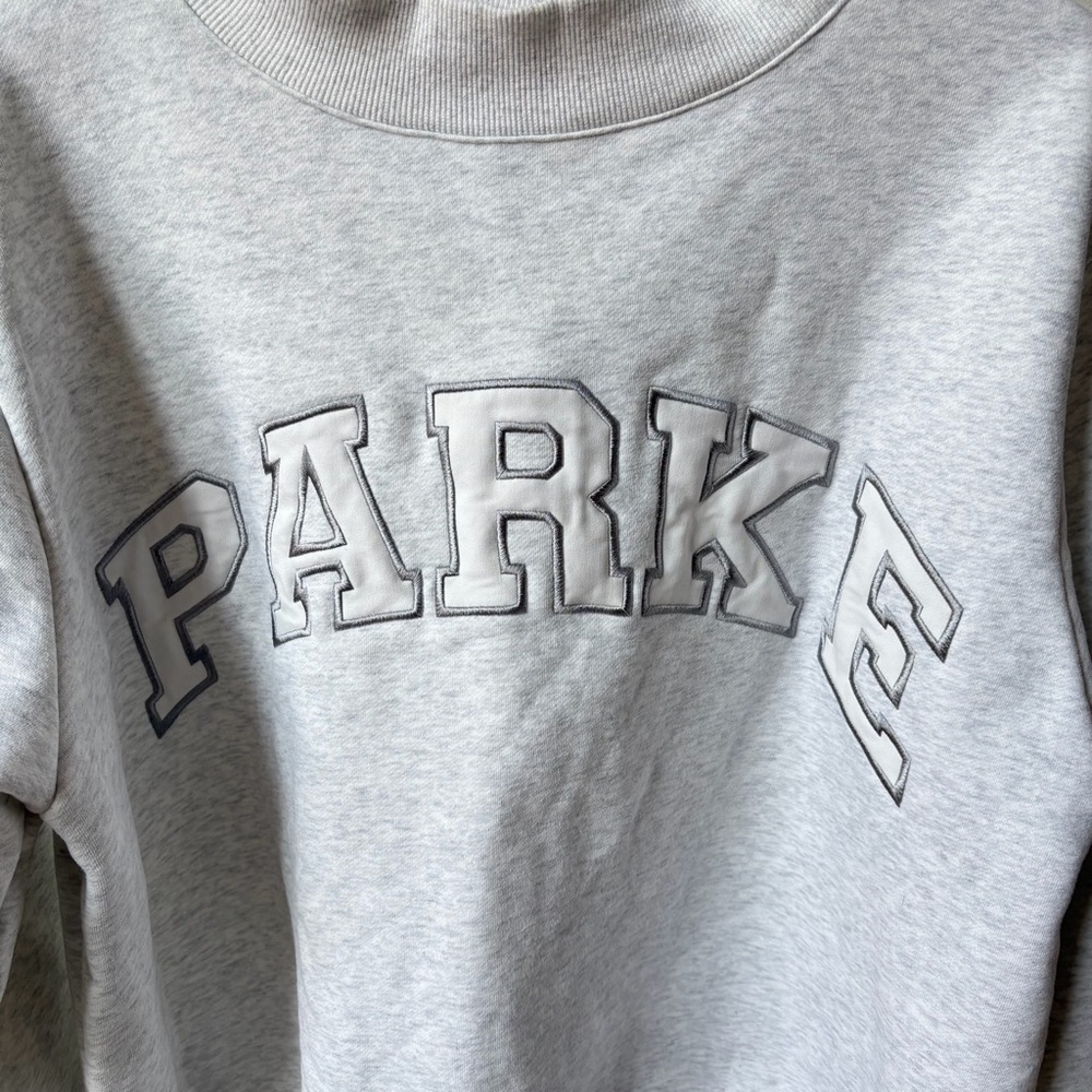 Parke Light Gray Women's Mock-neck Sweater